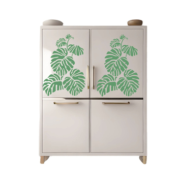 Plastični šablon za zidno bojanje s motivom tortoise-back bamboo, DL001, ekološki PET