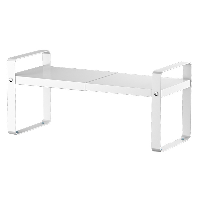 Kuhinjski organizator polica za mikrovalnu pećnicu i pećnicu, podesiv, produživi, pomični, bez montaže, od karbonskog čelika, stolni organizator