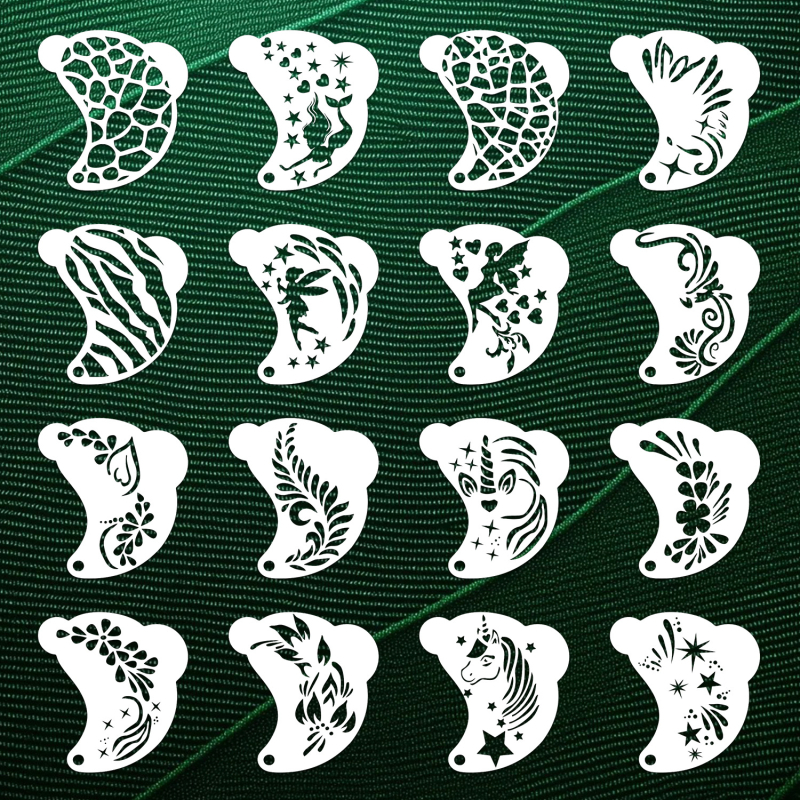 Šablona za crtanje lica za djecu — za kutove očiju, cosplay i scenski makeup, DIY ispis šablone; Marka Owkjasw, Materijal PET, Uvoz: Ne, IP dozvola: Ne