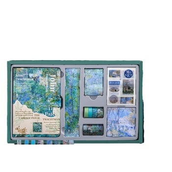 Σετ ημερολογίων σε ελαιογραφικό στυλ – DIY, με κουτί δώρου, για μαθητές