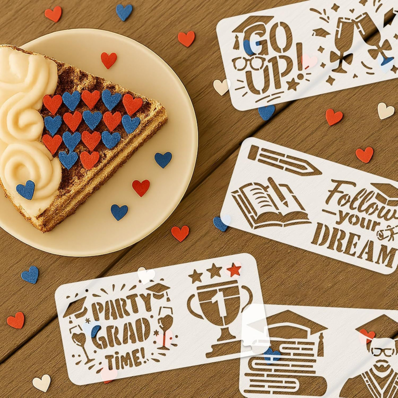 15-dijelnih PET šablona za crtanje za maturantsku DIY zabavu dekoracije (ACC621)