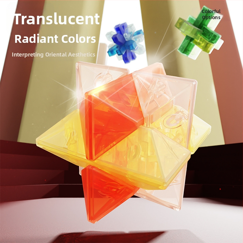 Sanrong Luban lock / Kongming lock puzzle, ABS materiál, tréning trpezlivosti a rozvoj kognitívnych schopností, balené v farebnej krabičke