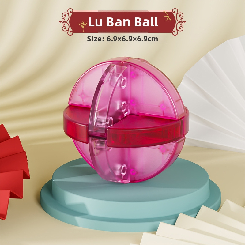 Sanrong Luban lock / Kongming lock puzzle, ABS materiál, tréning trpezlivosti a rozvoj kognitívnych schopností, balené v farebnej krabičke