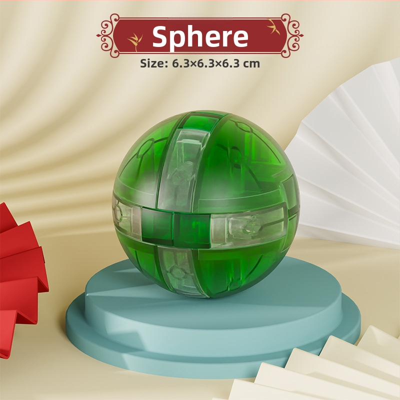 Sanrong Luban lock / Kongming lock puzzle, ABS materiál, tréning trpezlivosti a rozvoj kognitívnych schopností, balené v farebnej krabičke