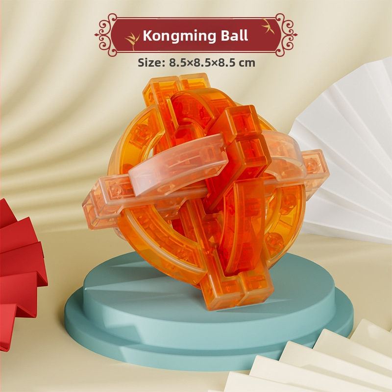 Sanrong Luban lock / Kongming lock puzzle, ABS materiál, tréning trpezlivosti a rozvoj kognitívnych schopností, balené v farebnej krabičke