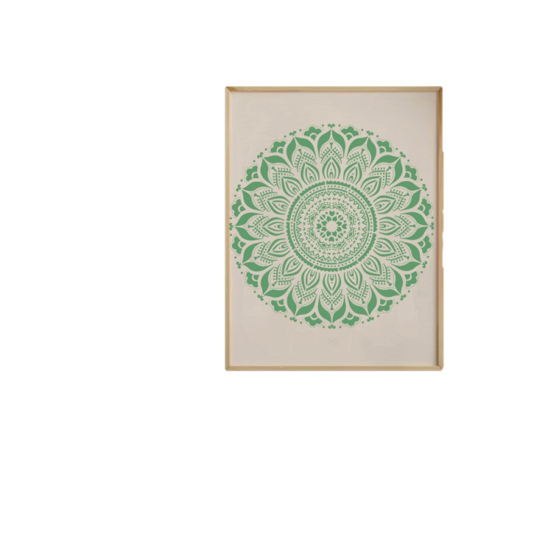 Mandala zidna šablona za DIY umjetnost — PET materijal, ekološki, domaće, generička marka, bez IP licence