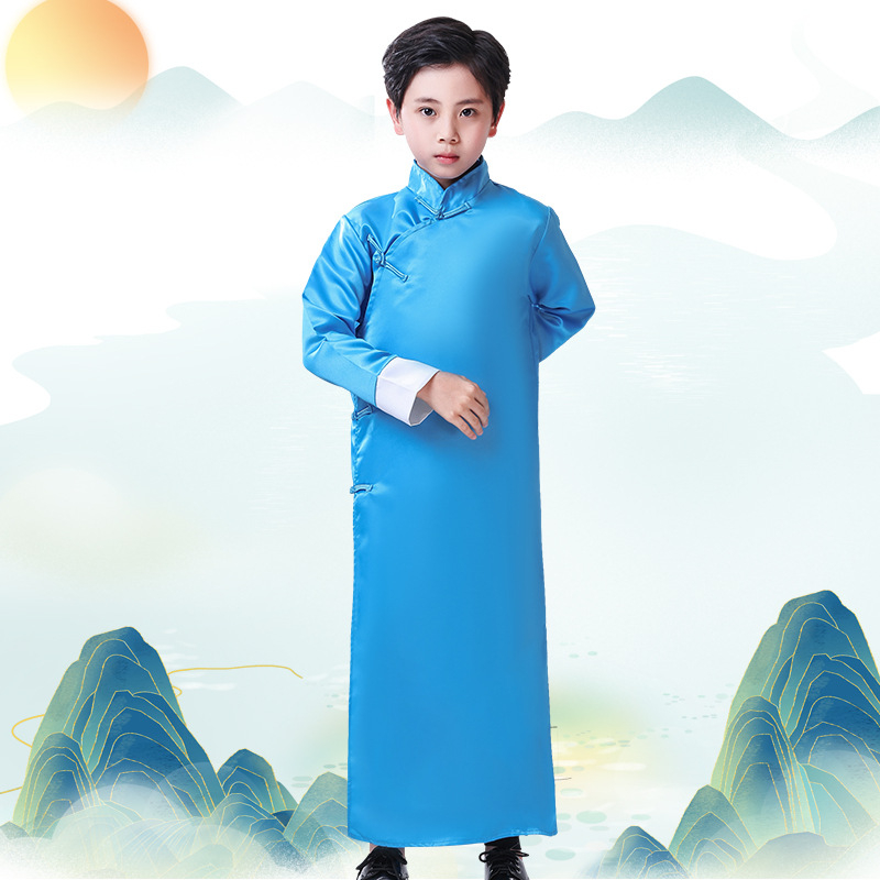 Dječji Crosstalk kaput, dugi rukav, 100% poliester, kineski stil, uzrast 3-8 godina