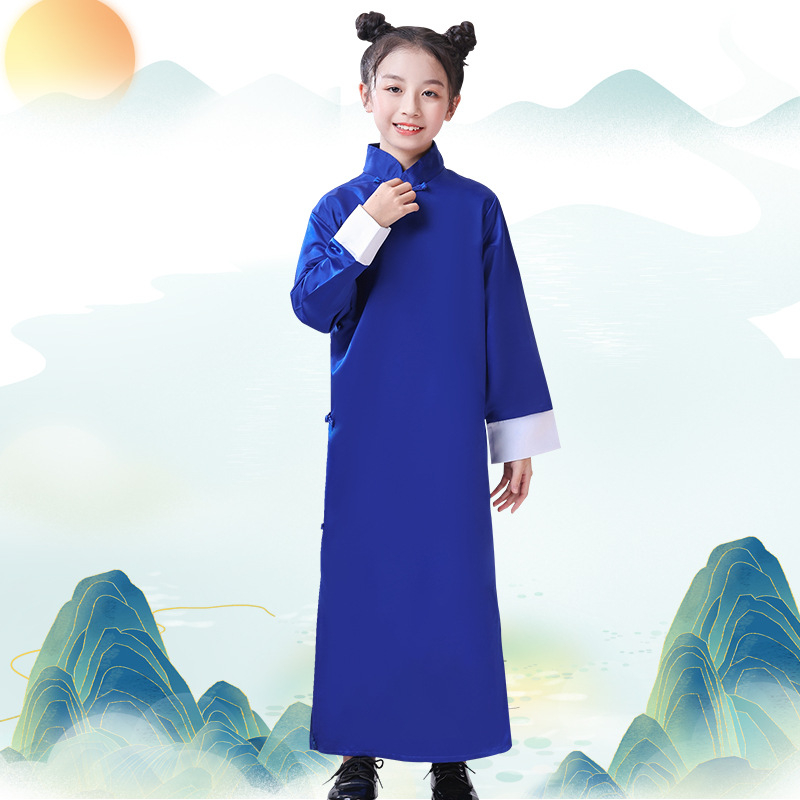 Dječji Crosstalk kaput, dugi rukav, 100% poliester, kineski stil, uzrast 3-8 godina