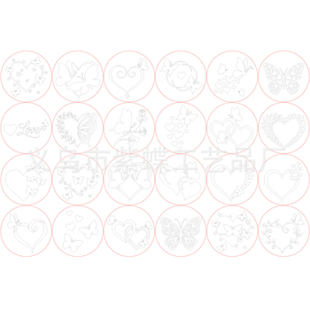 PET šablona s otiskom leptira za dječje DIY crtanje — Model SJX-193; Marke Yiwu Purple Butterfly Crafts Factory; Materijal: PET; Izvor prekograničnog izvoza: Da; IP ovlaštenje: Ne