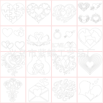 PET šablona SJX-183 DIY ručno izrađena