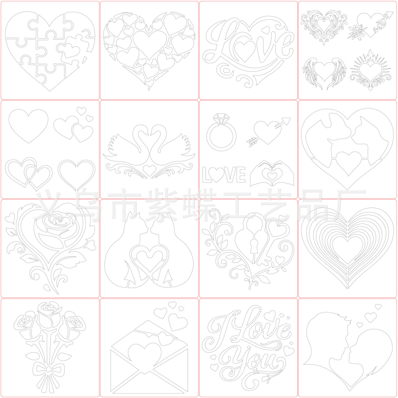 PET šablona SJX-183 DIY ručno izrađena