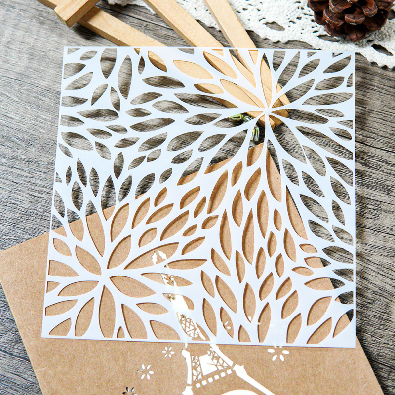 Kreatívny súbor šablón pre DIY maľovanie na stene (Materiál: živica; Proces: sochařstvo; IP povolenie: Nie)