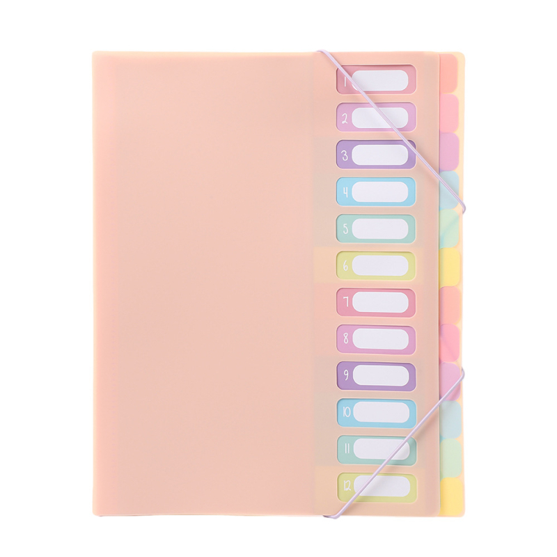 12-strani PP mapa za dokumente, višestrani organizator, format A4, velika kapaciteta, mogućnost tiskanja logotipa