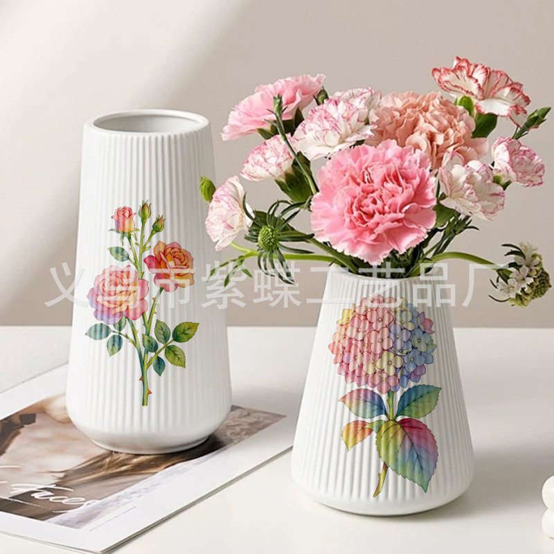 PET sablon virág- és levélmintával, üreges kivágás SJX-186 DIY spray festéshez és graffitihoz