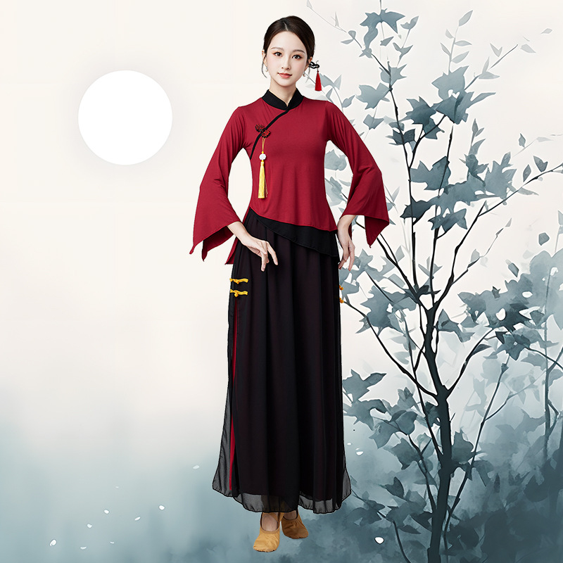 Kostim za square dance; gornji dio od modal, donji dio od šifona; Materijal: Modal; Podstava: Milk Silk; Sezone: Ljeto, Proljeće, Jesen