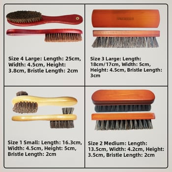 Βούρτσα παπουτσιών με τρίχες αλόγου για φροντίδα – Χωρίς εμπορική επωνυμία, ηπειρωτική Κίνα