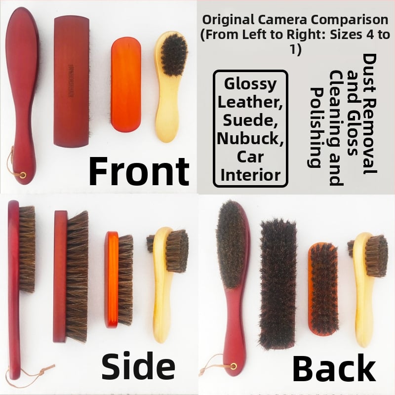 Βούρτσα παπουτσιών με τρίχες αλόγου για φροντίδα – Χωρίς εμπορική επωνυμία, ηπειρωτική Κίνα