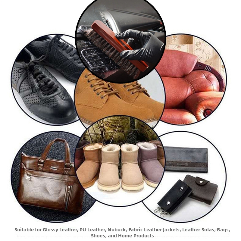 Βούρτσα παπουτσιών με τρίχες αλόγου για φροντίδα – Χωρίς εμπορική επωνυμία, ηπειρωτική Κίνα