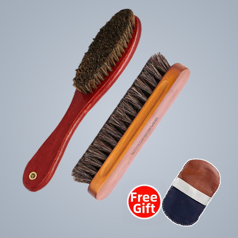 Βούρτσα παπουτσιών με τρίχες αλόγου για φροντίδα – Χωρίς εμπορική επωνυμία, ηπειρωτική Κίνα