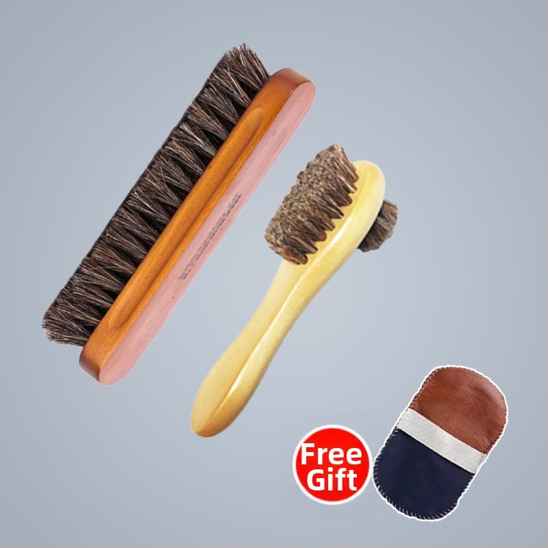 Βούρτσα παπουτσιών με τρίχες αλόγου για φροντίδα – Χωρίς εμπορική επωνυμία, ηπειρωτική Κίνα