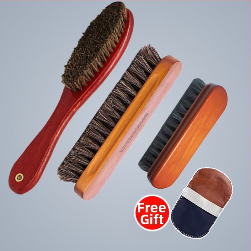 Βούρτσα παπουτσιών με τρίχες αλόγου για φροντίδα – Χωρίς εμπορική επωνυμία, ηπειρωτική Κίνα