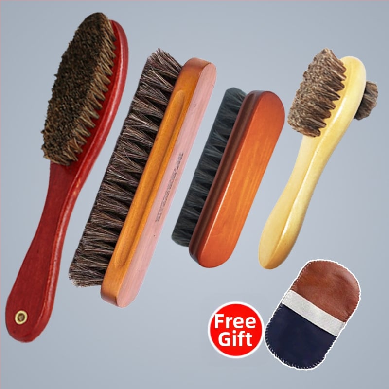 Βούρτσα παπουτσιών με τρίχες αλόγου για φροντίδα – Χωρίς εμπορική επωνυμία, ηπειρωτική Κίνα