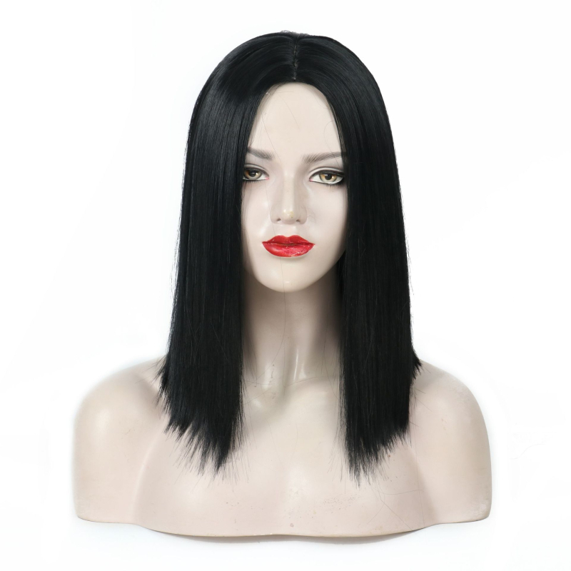 Perika s gradijentnom bojom, duljina do ključne kosti, srednji dio, sintetička vlakna otporna na visoke temperature, model SX133