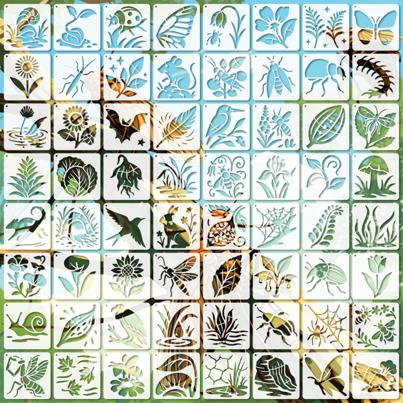 Gyerek PET rajz- és graffiti sablon SJX-74 — kézzel készített, kreatív rajztábla