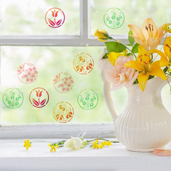 Šablona za crtanje s izrezima cvijeća i travе — DIY zidna umjetnost; Marka: Owkjasw; Uvoz: Ne; Licencirane privatne marke: Da; IP odobrenje: Ne