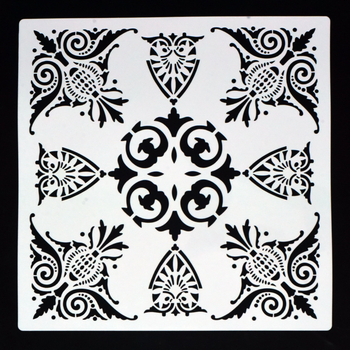 Šablona za zidnu dekoraciju – Hui enle PET šablona za DIY mandalu s prorezanim dizajnom (Licencirana privatna marka: Da; IP odobrenje: Ne; Uvoz: Ne)