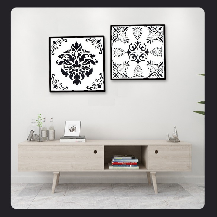 Šablona za zidnu dekoraciju – Hui enle PET šablona za DIY mandalu s prorezanim dizajnom (Licencirana privatna marka: Da; IP odobrenje: Ne; Uvoz: Ne)