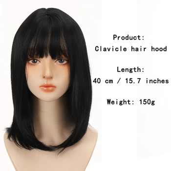 Senyue AK01 duga ravna perika, do ključne kosti, potpuno prekrivanje glave, otporno na toplinu