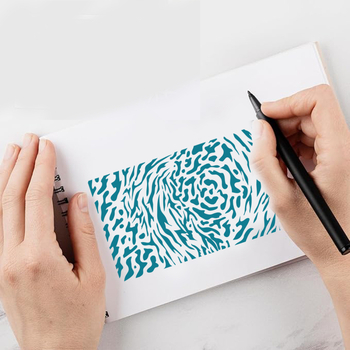 Teksturirani cvjetni šabloni za dnevnik i DIY s šupljim šablonama za zidnu furnir | Owkjasw; PET; Uvoz: Ne; Privatna marka: Da; IP prava: Nije ovlašteno