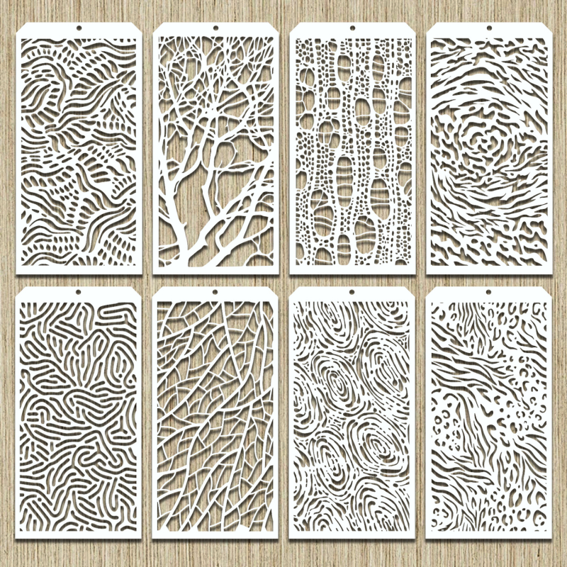 Teksturirani cvjetni šabloni za dnevnik i DIY s šupljim šablonama za zidnu furnir | Owkjasw; PET; Uvoz: Ne; Privatna marka: Da; IP prava: Nije ovlašteno