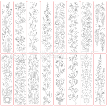 DIY predložak za grafiti ploču s šupljim dizajnom leptira i cvijeća, PET materijal, SJX-185