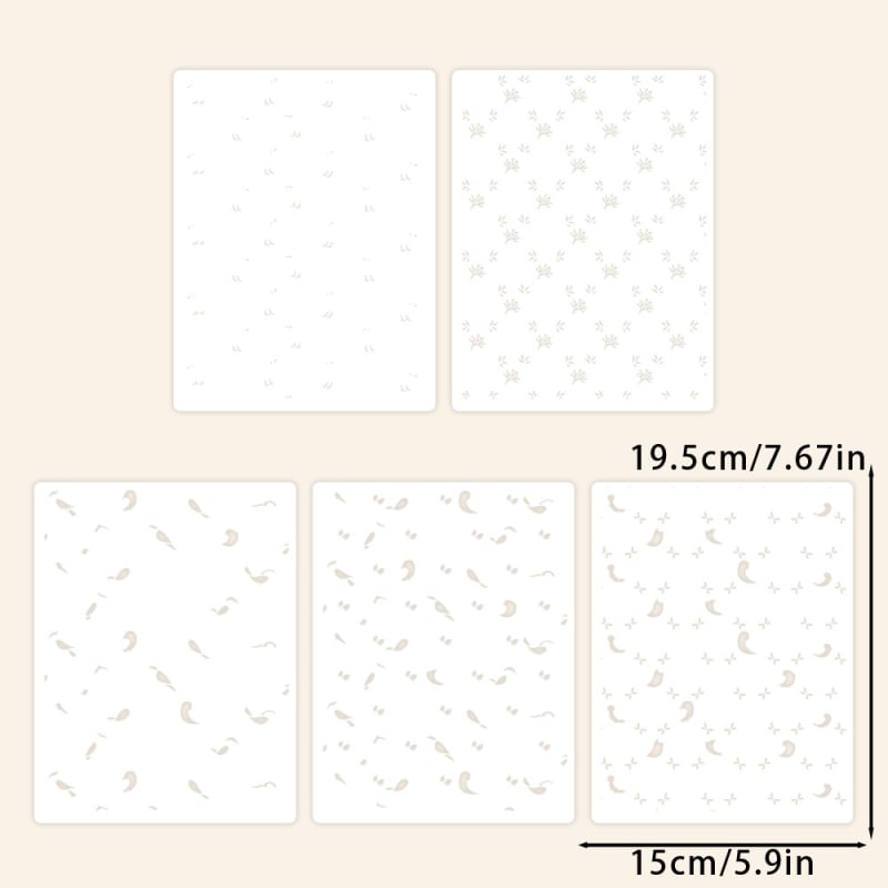 Šablona dnevnika s cvjetnim pticama – PET, rezbarenje, ploča reljefa