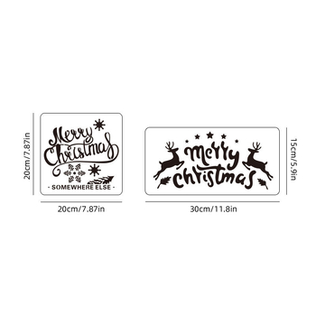 DIY Коледен шаблон за дневник и графити спрей рисуване, PET прорязан дизайн, мотив с домашен любимец