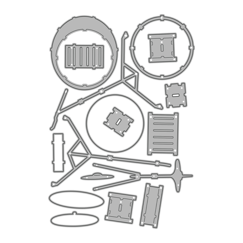 Reljefni kalup - bubnjastog oblika, ugljični čelik, lijevano, dekoracija torbe