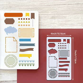 15 komada PET predložaka dnevnika za bullet journal i scrapbooking; Materijal: PET; Uvoz: Ne; IP ovlaštenje: Ne