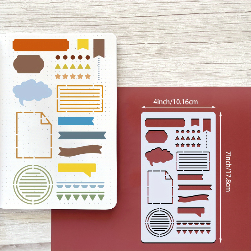 15 komada PET predložaka dnevnika za bullet journal i scrapbooking; Materijal: PET; Uvoz: Ne; IP ovlaštenje: Ne