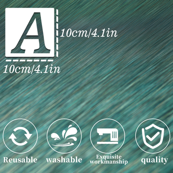 36 Digitalnih Šablona Slova za Rezanje za DIY Slikanje - PET Materijal, Owkjasw Marka, Ovlaštena Privatna Marka