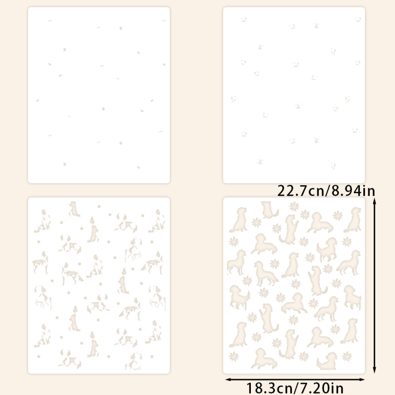 Πλάκα stencil εκτύπωσης για διακόσμηση ημερολογίου, PET, χαρακτική, μάρκα YIXUAN, μοντέλο YX-PKC347-M