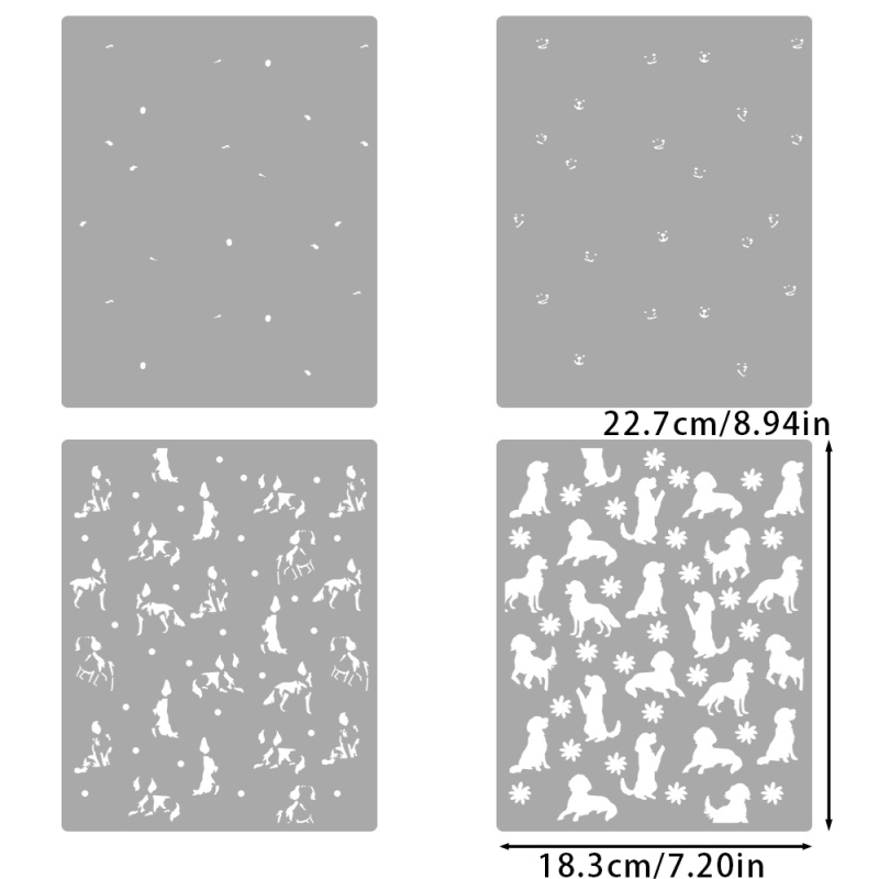 Πλάκα stencil εκτύπωσης για διακόσμηση ημερολογίου, PET, χαρακτική, μάρκα YIXUAN, μοντέλο YX-PKC347-M