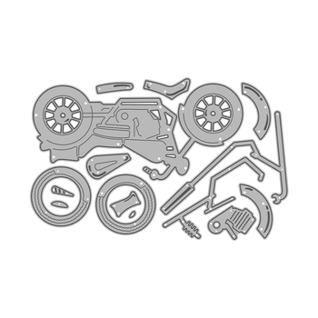 Kalup za reljefno graviranje u obliku motocikla, Yi Xuan — karbonska čelika, lijevanje, ukrašavanje torbi