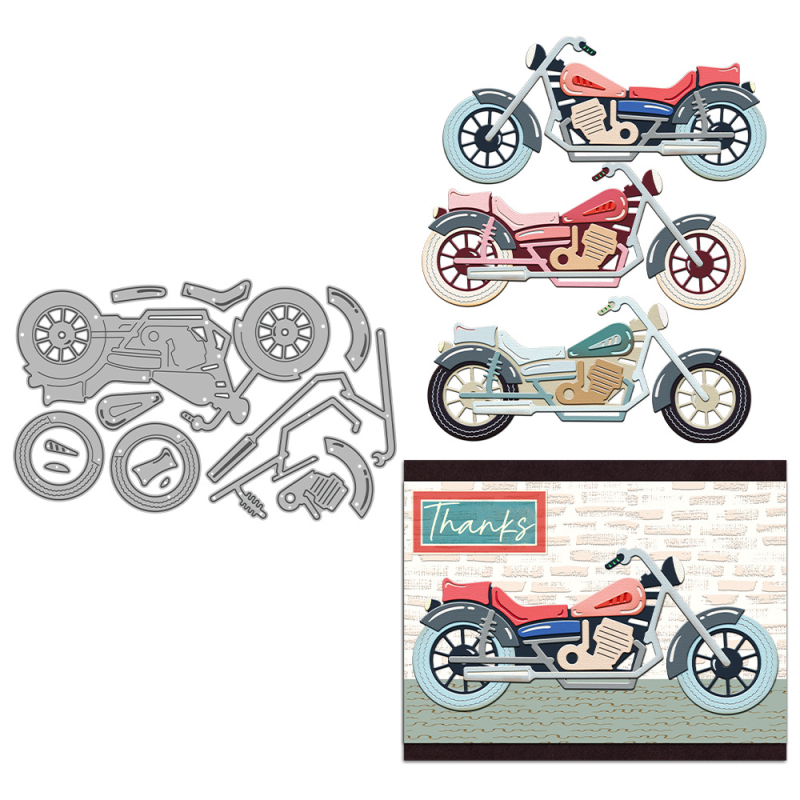 Kalup za reljefno graviranje u obliku motocikla, Yi Xuan — karbonska čelika, lijevanje, ukrašavanje torbi