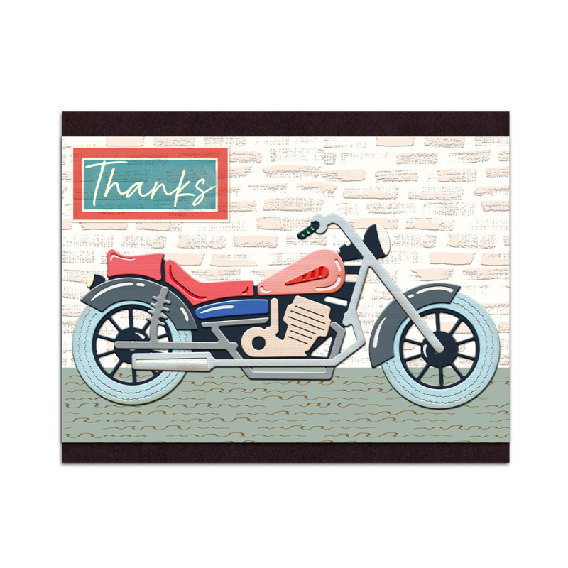 Kalup za reljefno graviranje u obliku motocikla, Yi Xuan — karbonska čelika, lijevanje, ukrašavanje torbi