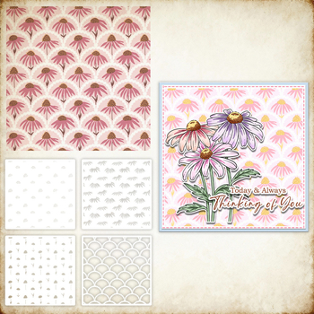 Šablona s cvjetnim uzorkom za ukrašavanje rokovnika – ploča za šablonsko tiskanje, PET materijal, graviranje, šifra YX-PKC353-M