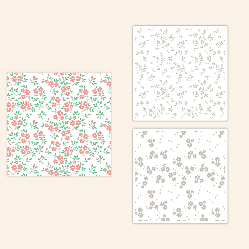 Šuplja šablonska ploča za dekoraciju ručnog dnevnika - PET, graviranje, suvremen minimalistički stil, model YX-PKC358-M