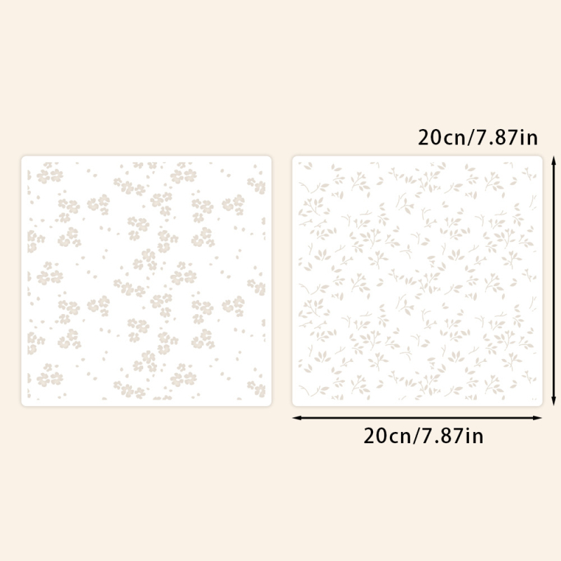 Šuplja šablonska ploča za dekoraciju ručnog dnevnika - PET, graviranje, suvremen minimalistički stil, model YX-PKC358-M