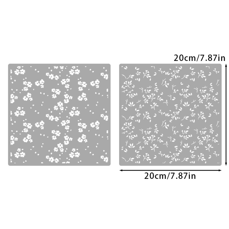 Šuplja šablonska ploča za dekoraciju ručnog dnevnika - PET, graviranje, suvremen minimalistički stil, model YX-PKC358-M